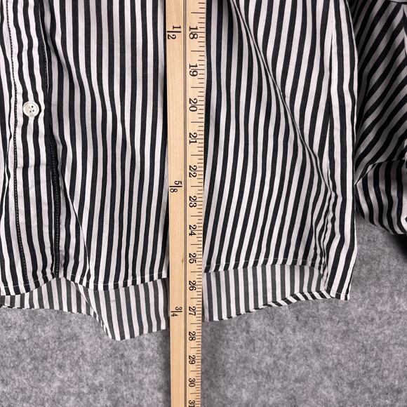 Greysn Top Womens Small Striped Blouse Button Front Puff Sleeve Lagenlook Artsy - Picture 8 of 14
